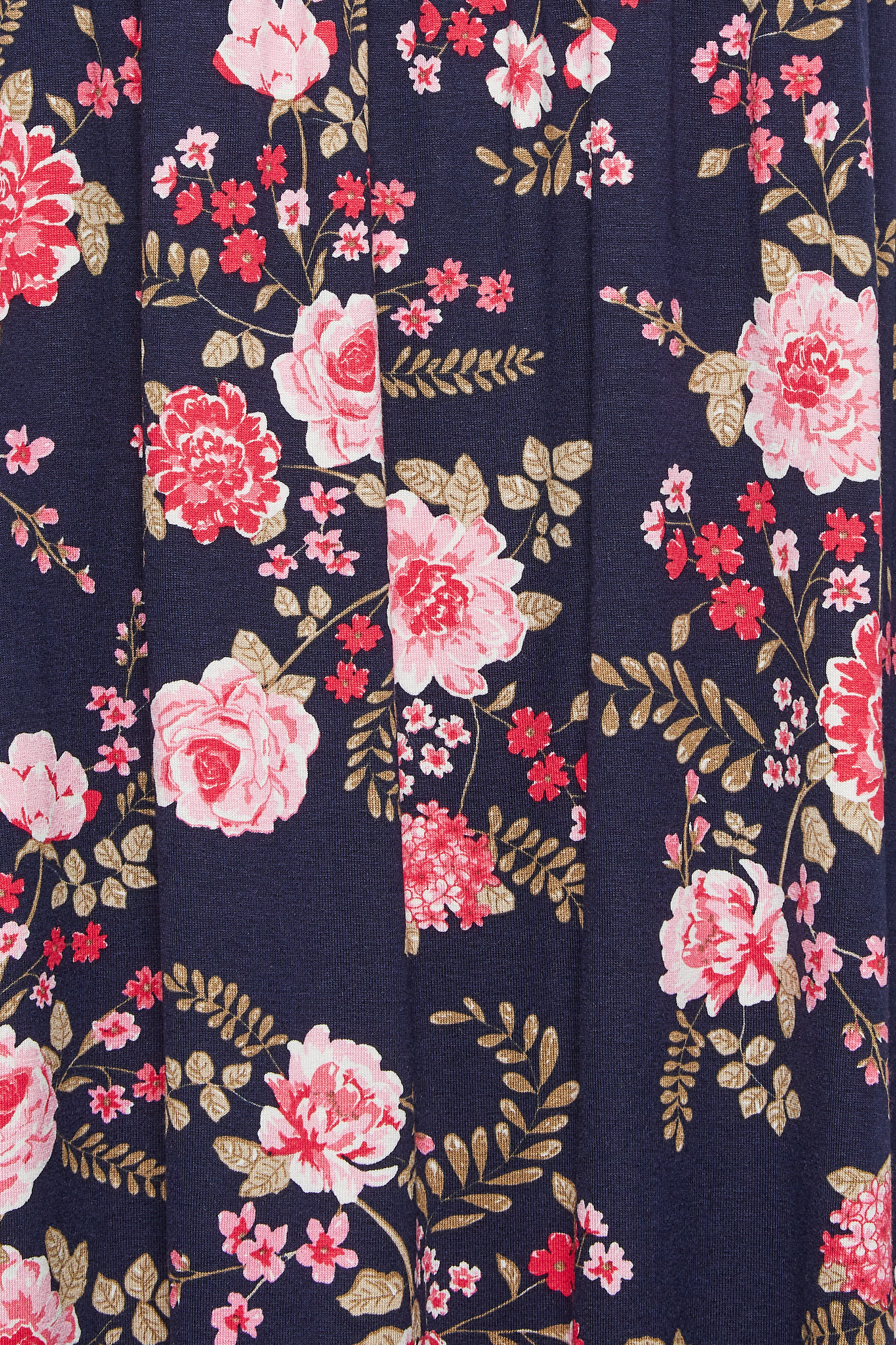 Pink & Blue Ditsy Floral Cotton