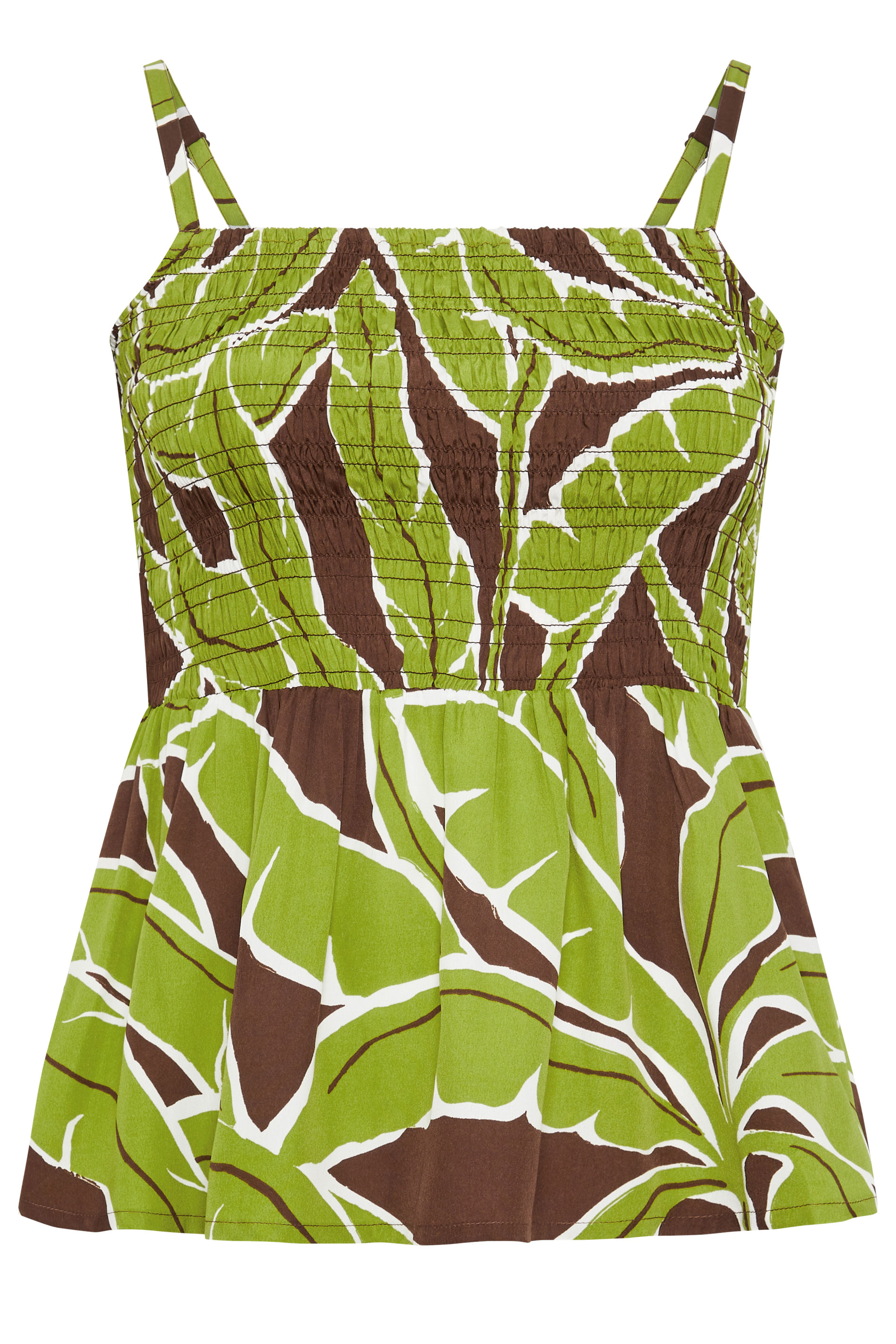 LIMITED COLLECTION Plus Size Green Palm Leaf Vest Top | Yours Clothing 6