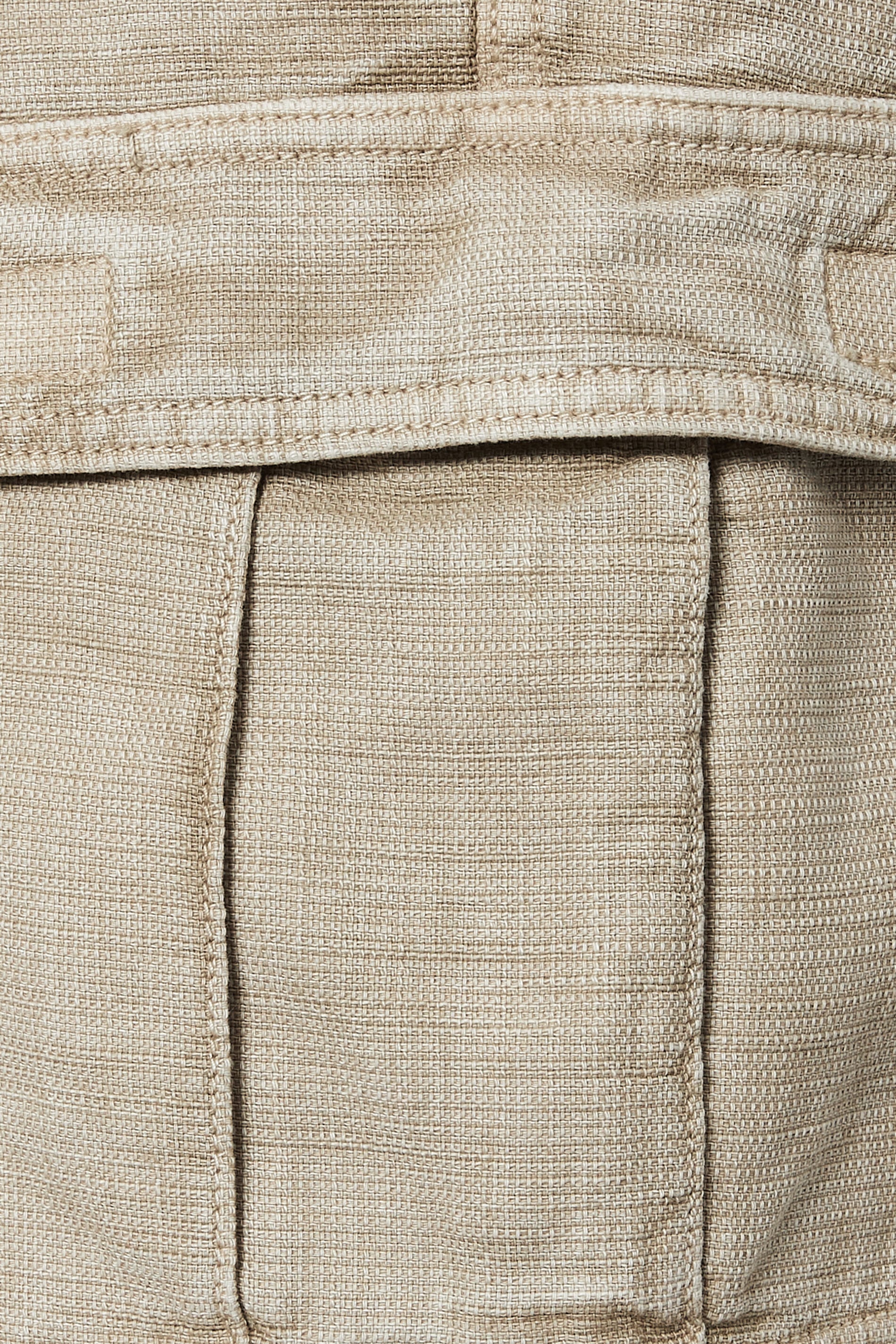 BadRhino Big & Tall Stone Brown Washed Slub Cotton Cargo Shorts | BadRhino 8