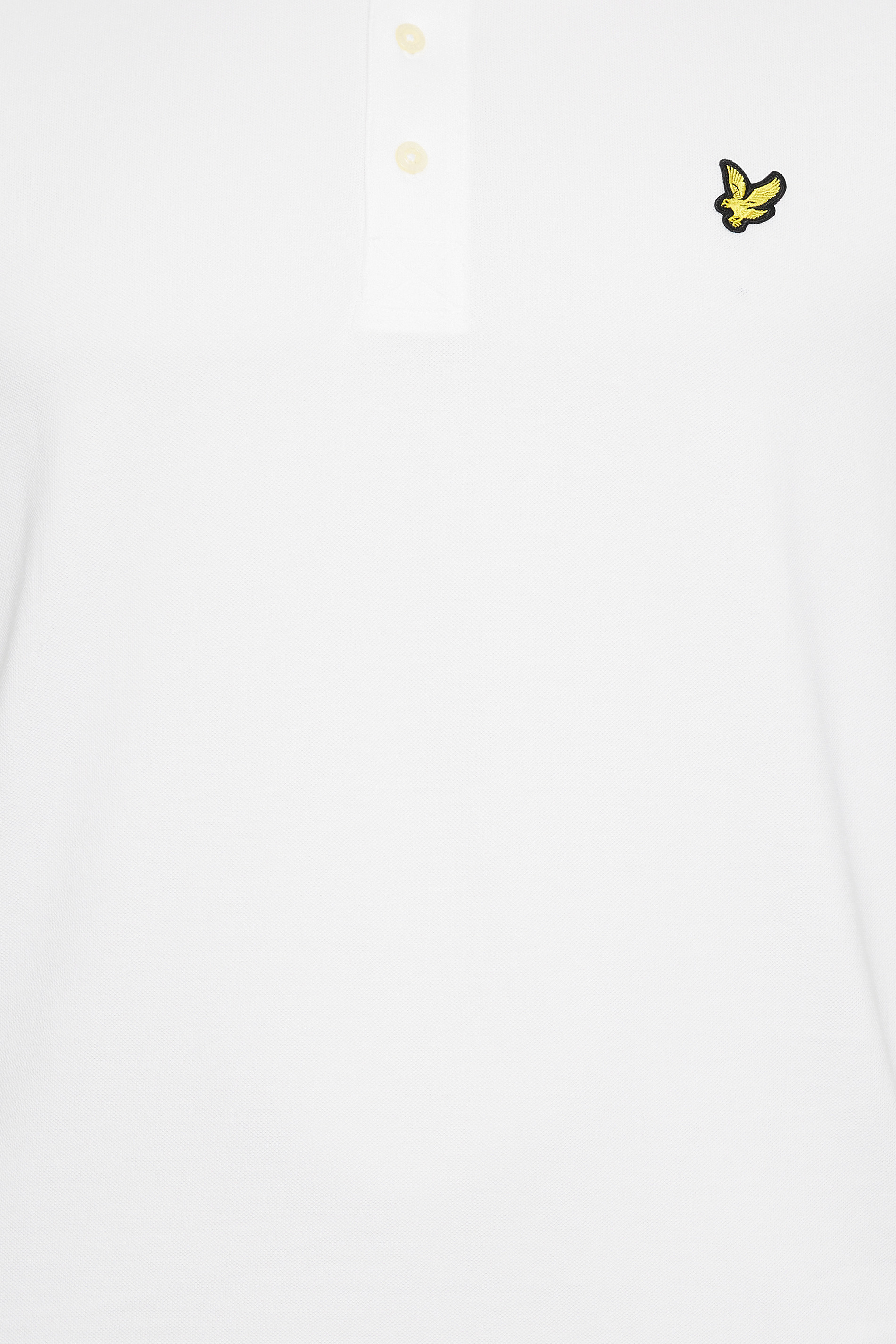 LYLE & SCOTT White Logo Polo Shirt | BadRhino 2