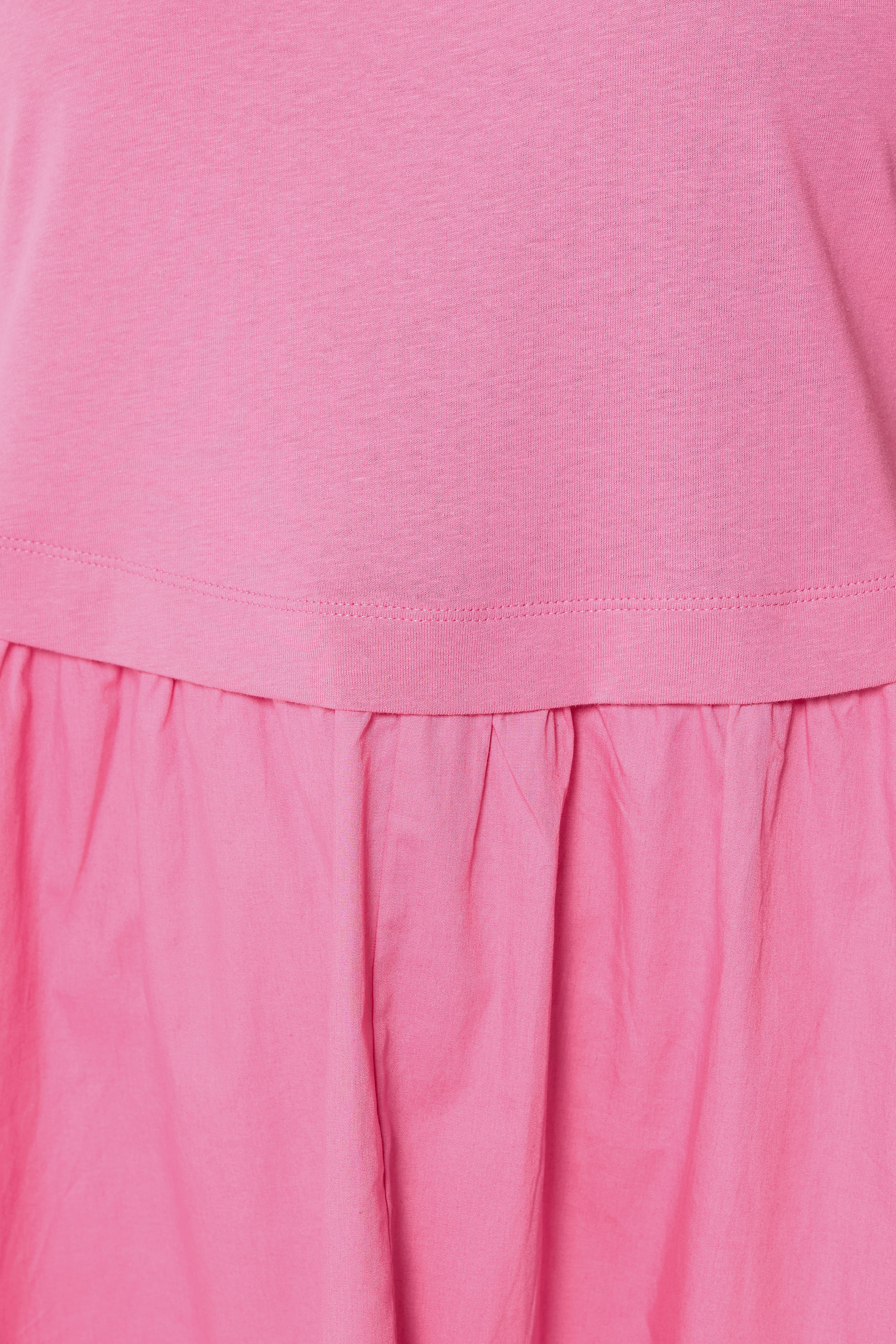 YOURS Plus Size Pink Poplin T-Shirt Midi Dress | Yours Clothing 4