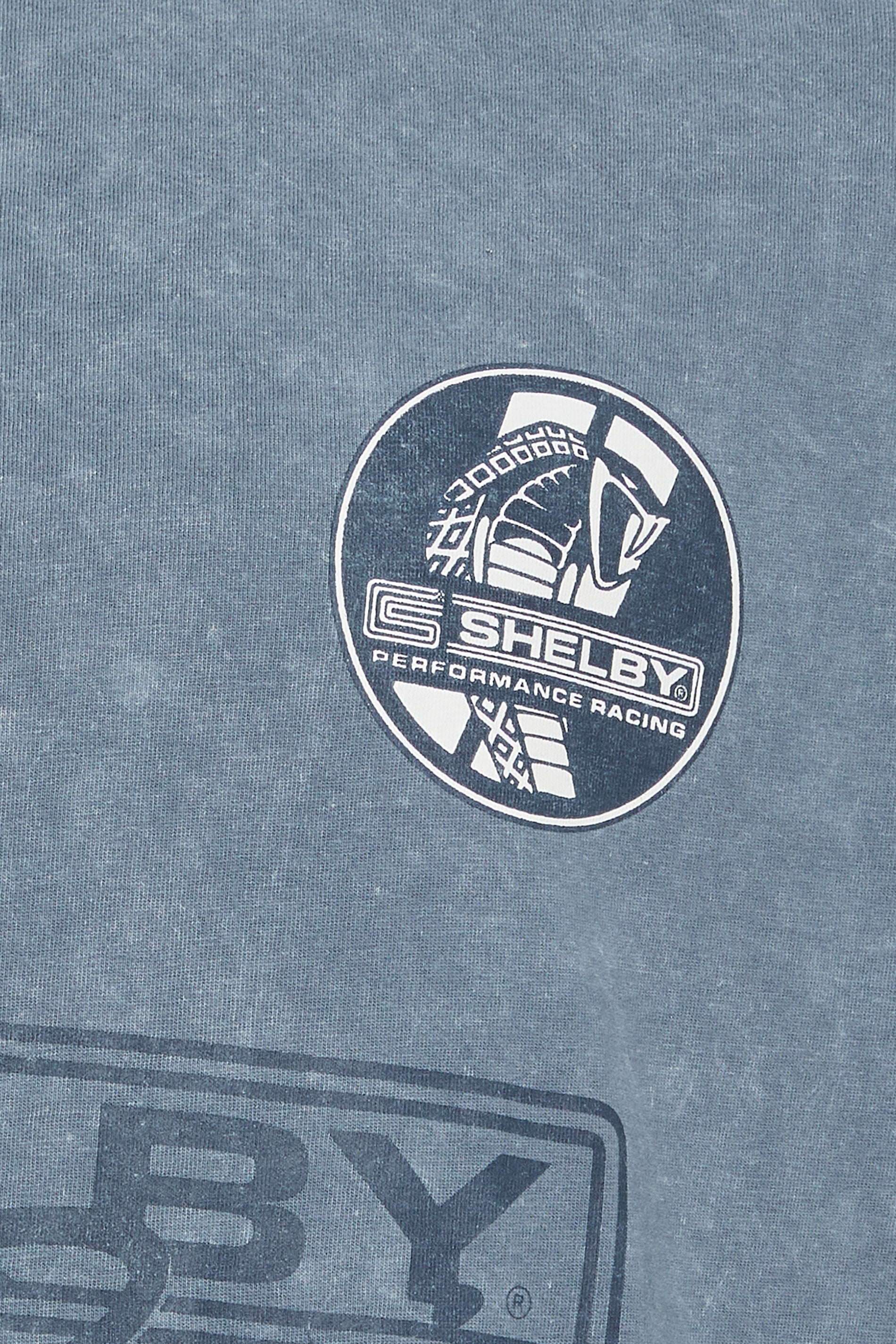 BadRhino Big & Tall Blue Acid Wash Shelby Graphic T-Shirt | BadRhino 9