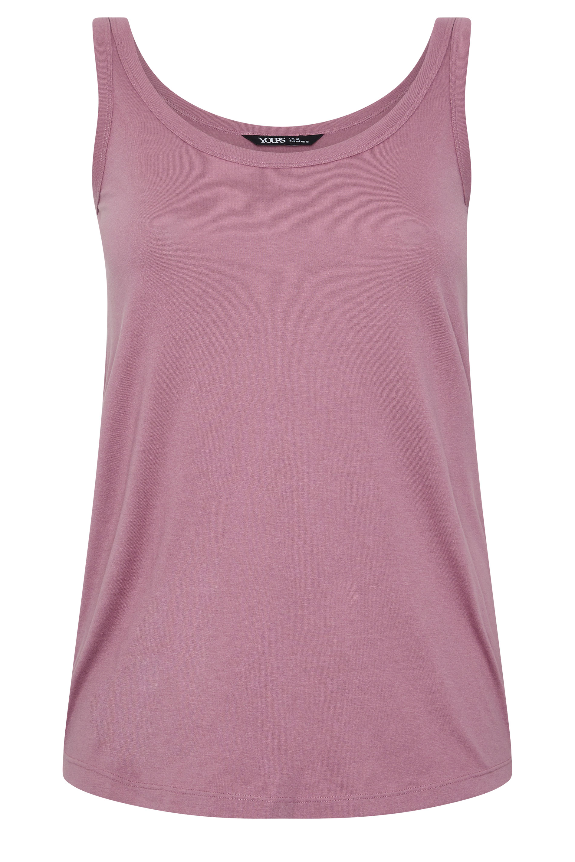 YOURS Plus Size Light Purple Vest Top | Yours Clothing 5