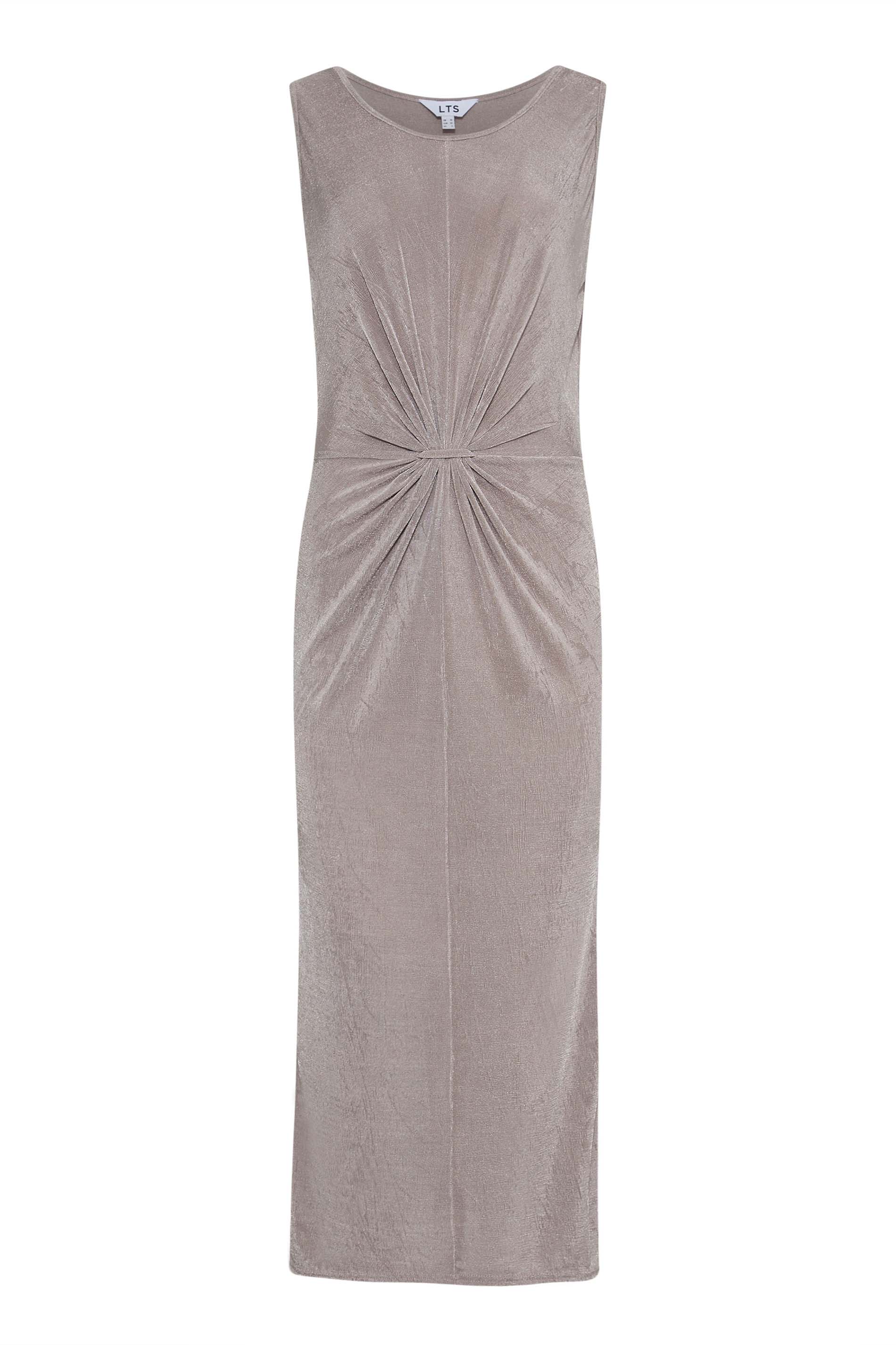 LTS Tall Women's Silver Knot Front Midi Dress | Long Tall Sally 2