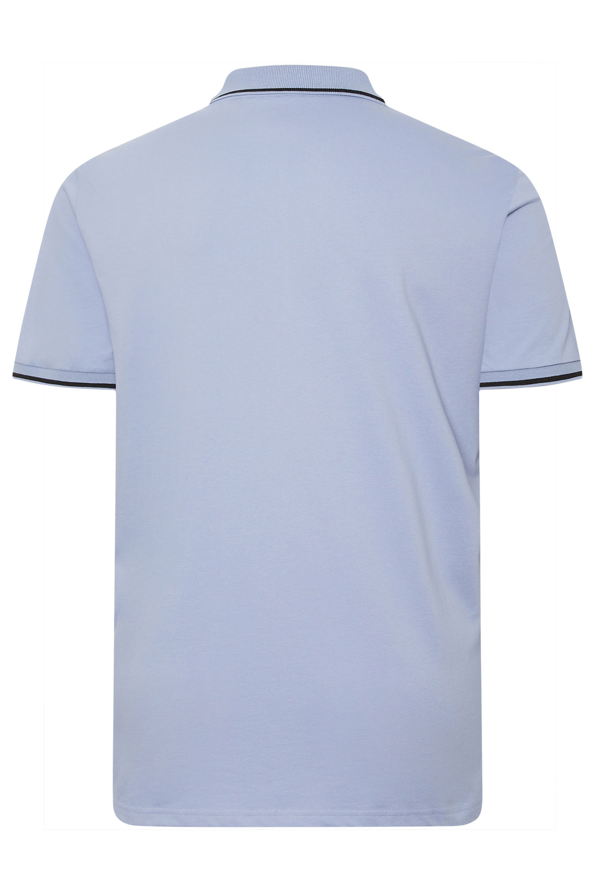 LYLE & SCOTT Big & Tall Bubble Blue Tipped Polo Shirt | BadRhino 4