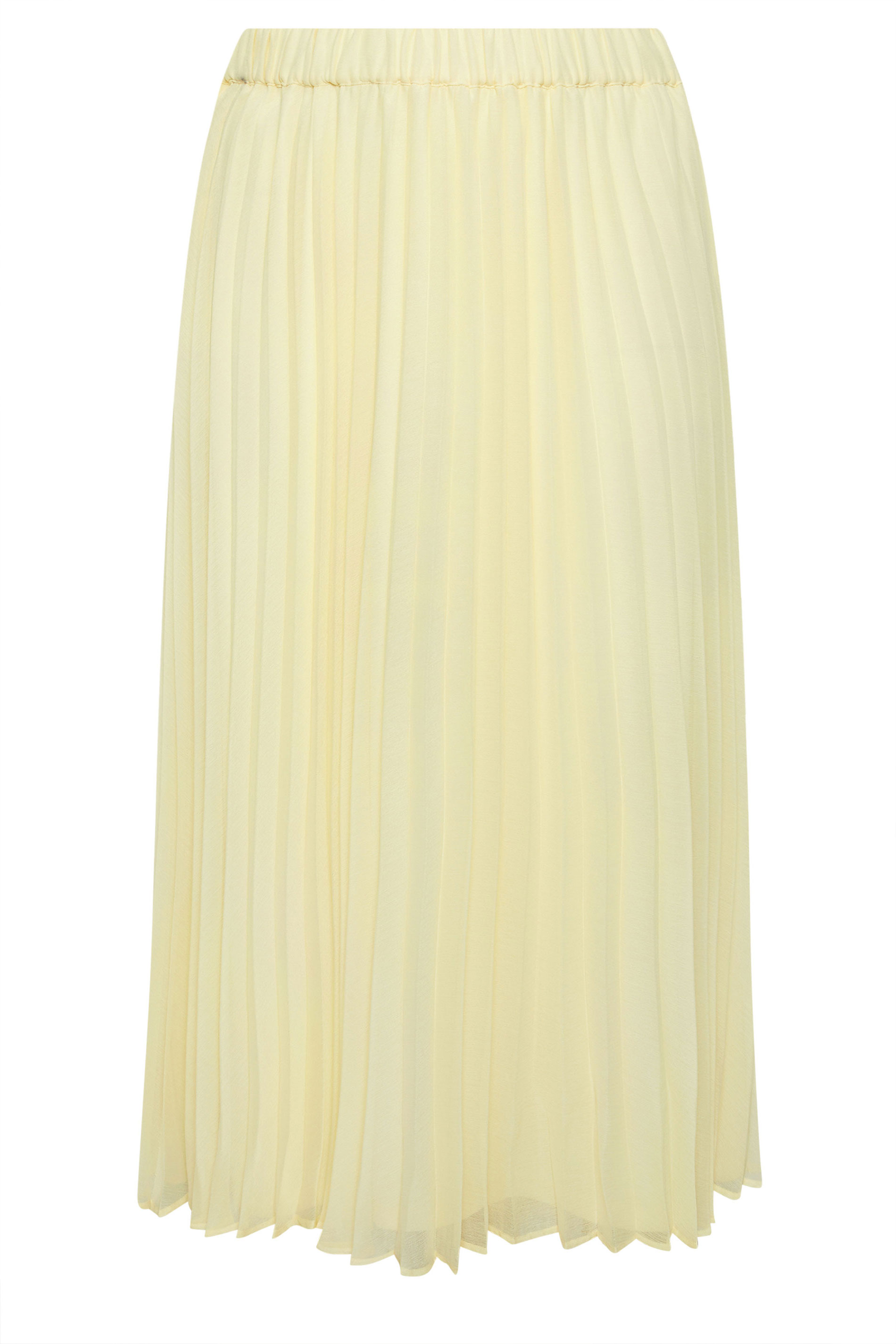 YOURS Plus Size Yellow Pleated Skirt | Yours Clothing 6