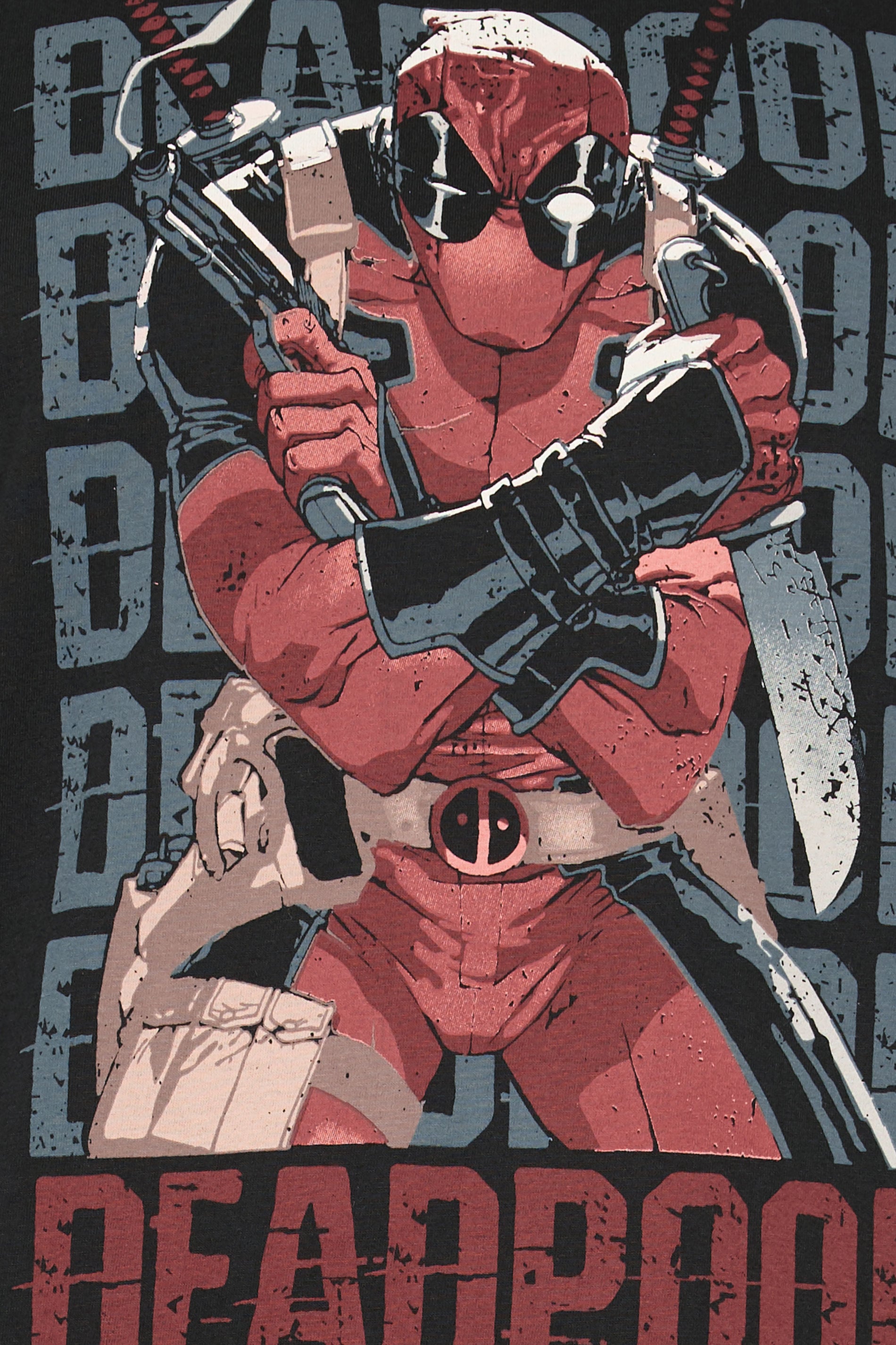 BadRhino Big & Tall Black Deadpool Graphic T-Shirt | BadRhino 8