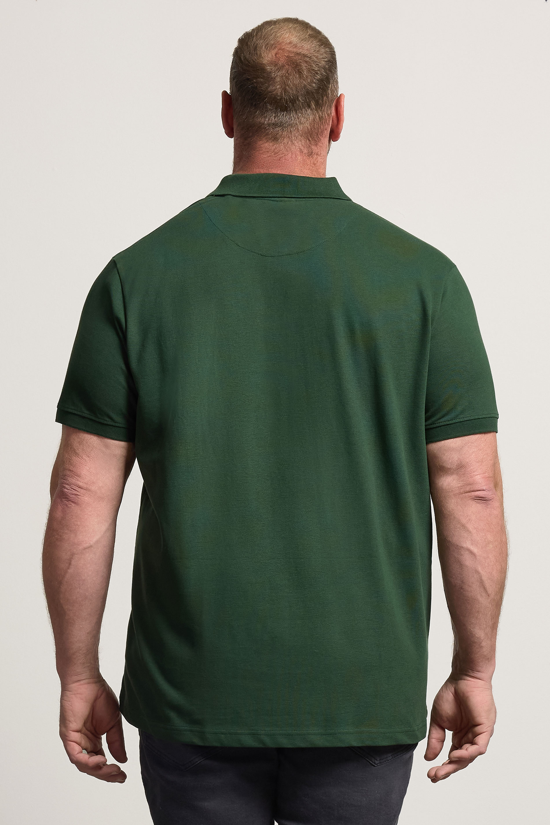 BadRhino Big & Tall Green Short Sleeve Polo Shirt | BadRhino 2
