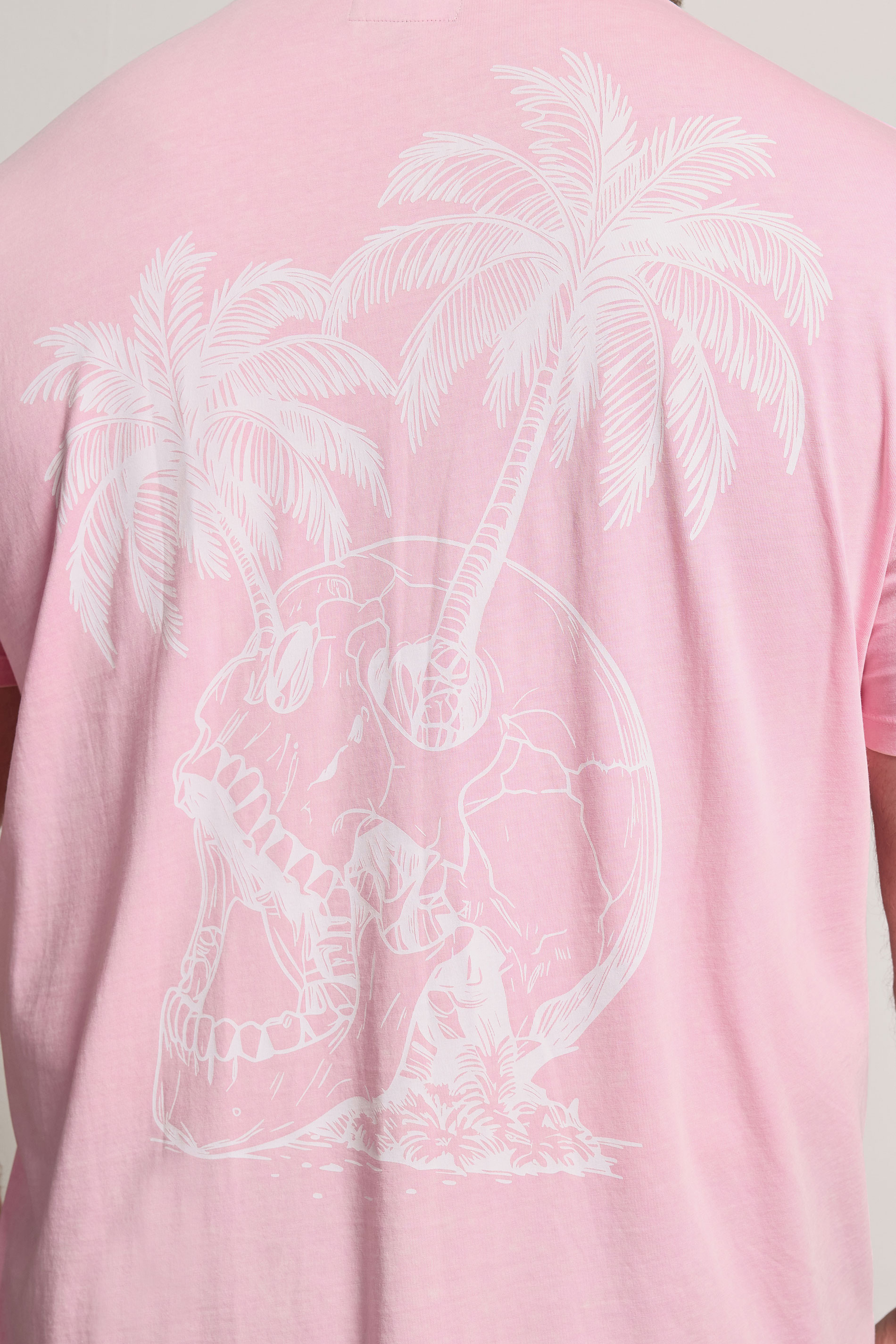 BadRhino Big & Tall Light Pink Acid Wash Graphic T-Shirt | BadRhino 6