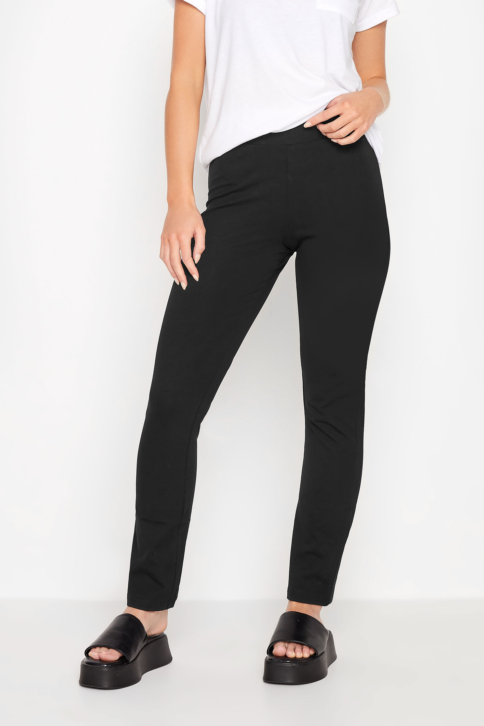 PixieGirl Black Slim Leg Yoga Pants | PixieGirl  1