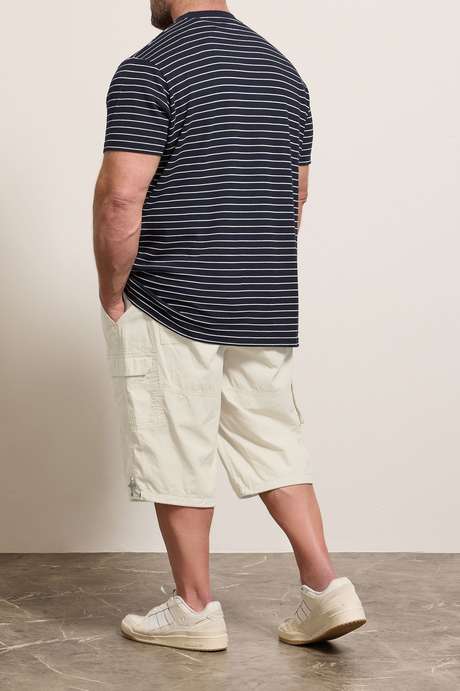 BadRhino Big & Tall Stone Brown Long Length Cargo Shorts | BadRhino 2