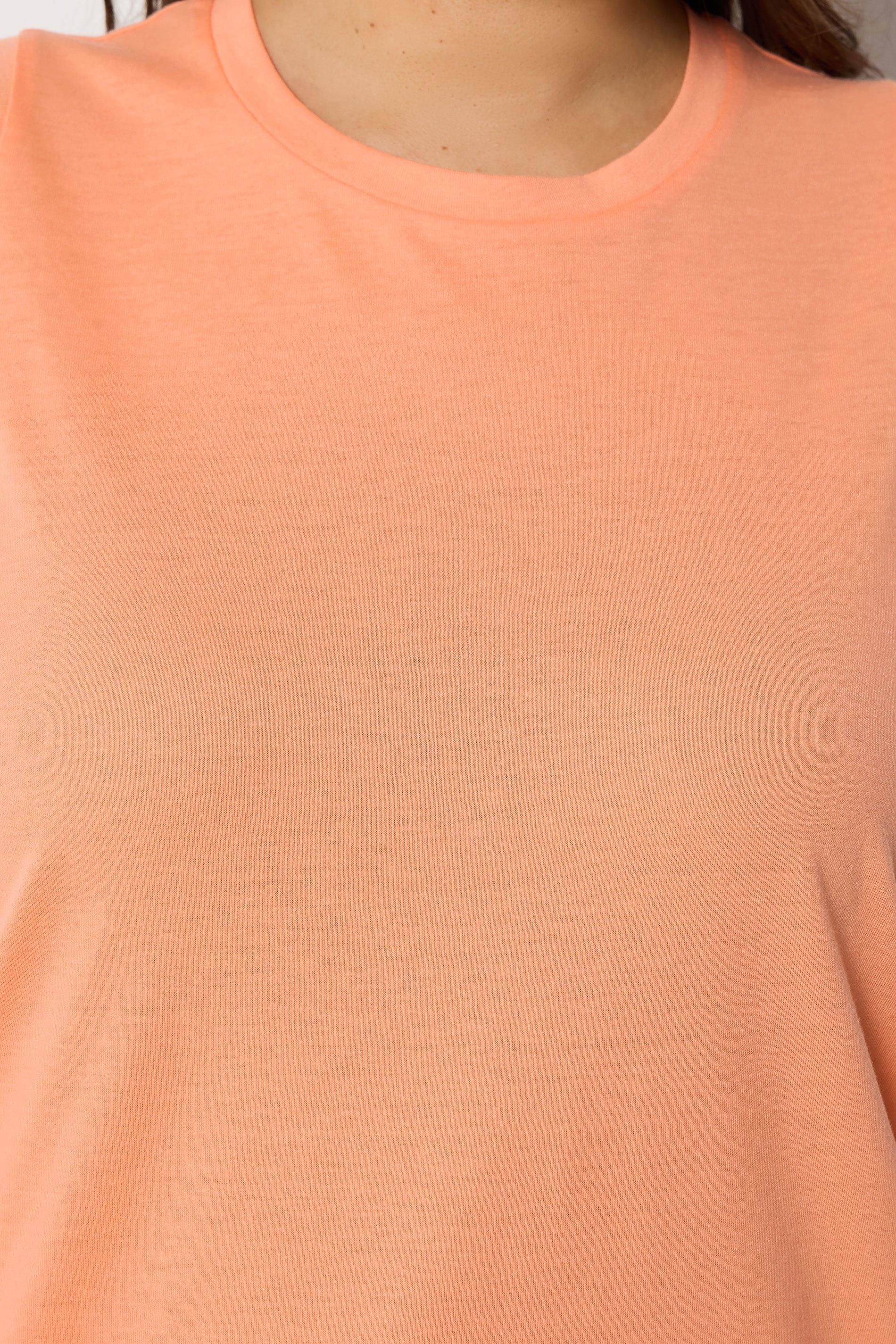 YOURS Plus Size Light Orange Short Sleeve Core T-Shirt | Yours Clothing 4