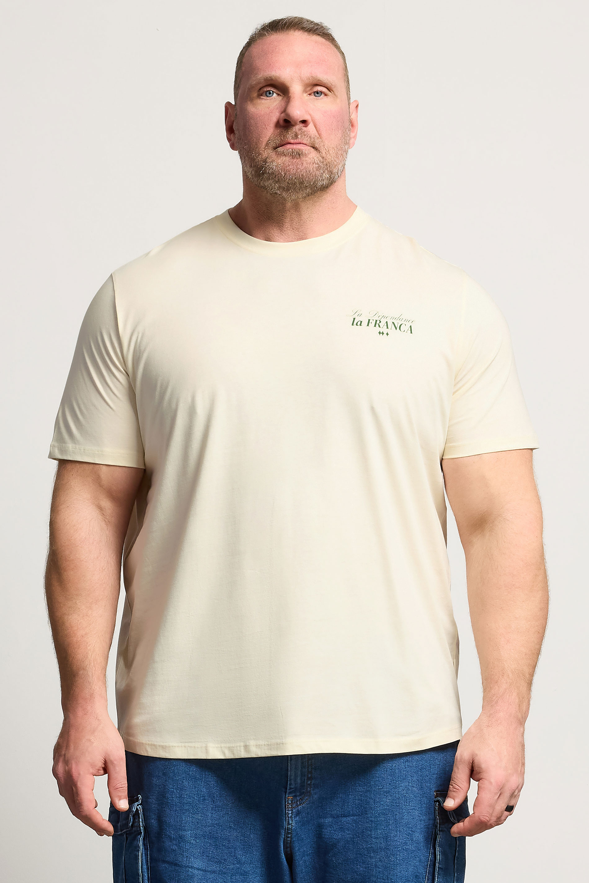 JACK & JONES Big & Tall Antique White Island Graphic T-Shirt | BadRhino 3