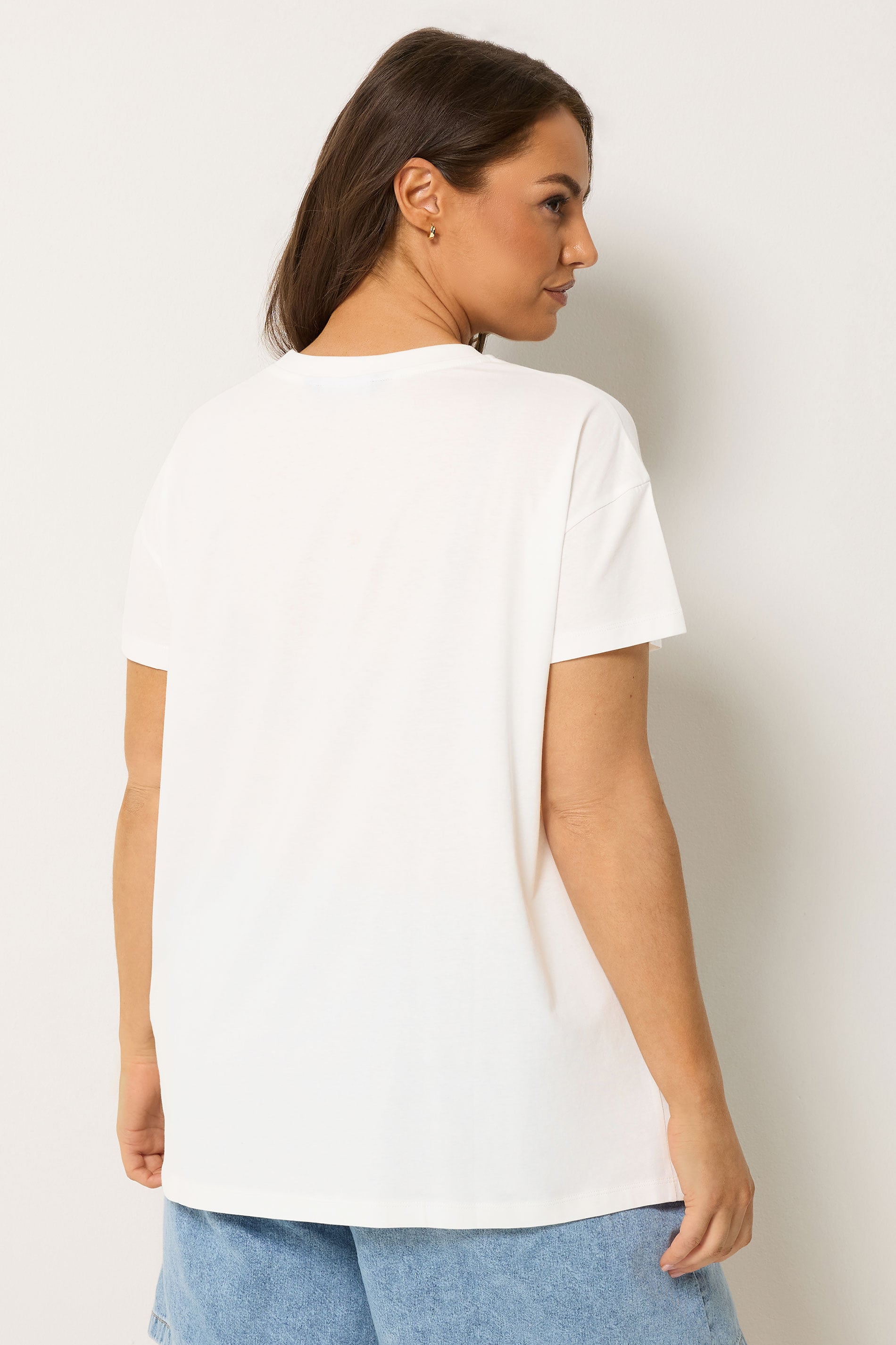Yours Plus Size White Sequin Embellished Strawberry T-Shirt | Yours Clothing 2
